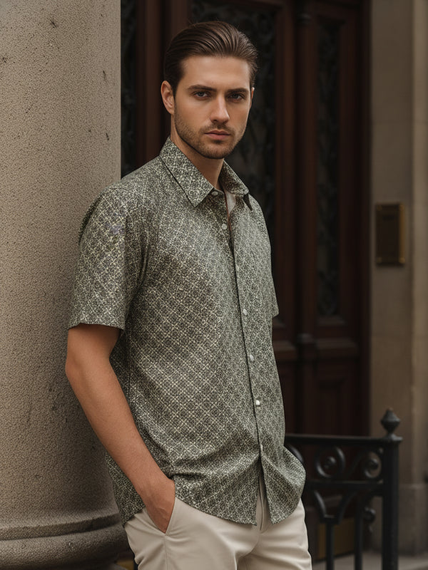 RADEN SHORT SLEEVE SHIRT (ALABASTER)